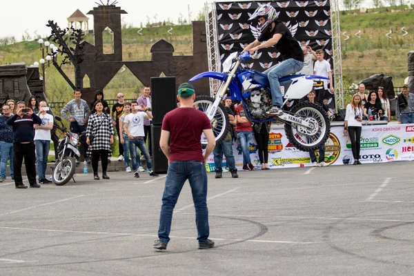 Shymkent Kazahsztán 2017 Március Motorkerékpárok Megnyitón Motoros Szezon Shymkent 2017 — Stock Fotó
