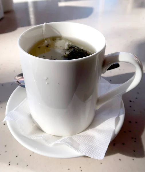 White Glass Tea — Stock Photo, Image