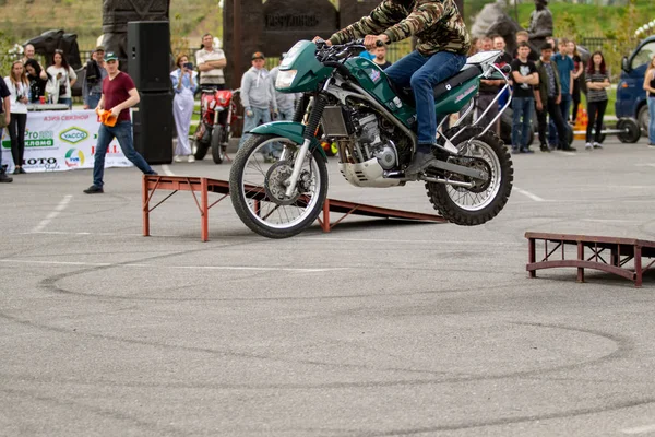 Shymkent Kazakhstan Março 2017 Motocicletas Abertura Temporada Motociclistas Shymkent Março — Fotografia de Stock