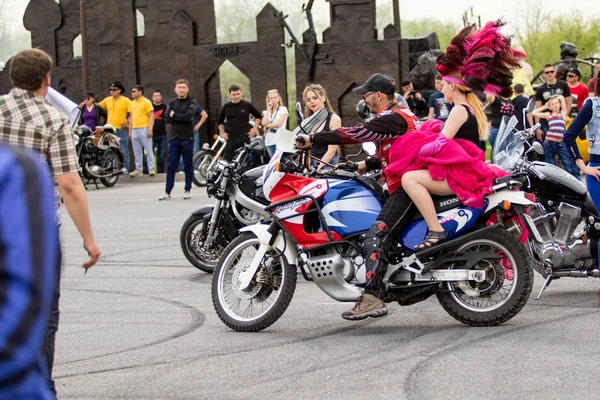 Shymkent Kasachstan März 2017 Motorräder Bei Der Eröffnung Der Motorradsaison — Stockfoto