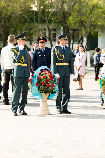 Petropavlovsk Mai 2016 Jours Fériés Journée Défenseur Patrie Célébrée Mai — Photo