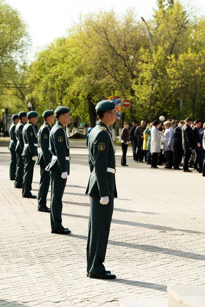 Petropavlovsk May 2016 Public Holiday Defender Fatherland Day Celebrated May — Stock Photo, Image