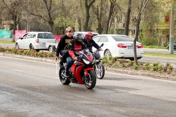 Shymkent Kazakhstan March 2017 Motorcycles Opening Biker Season Shymkent March — Stock Photo, Image