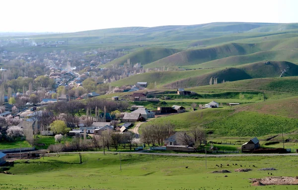 Manzara Çayırlar Evleri Köy — Stok fotoğraf