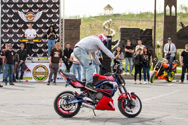 Shymkent Kazakhstan Marzo 2017 Motocicletas Apertura Temporada Motociclistas Shymkent Marzo — Foto de Stock