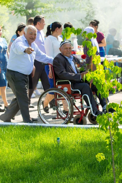 Shymkent Kazakstan Maj 2017 Odödlig Regemente Folkliga Festivaler Människor Högtiden — Stockfoto