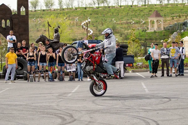 Shymkent Kazahsztán 2017 Március Motorkerékpárok Megnyitón Motoros Szezon Shymkent 2017 — Stock Fotó