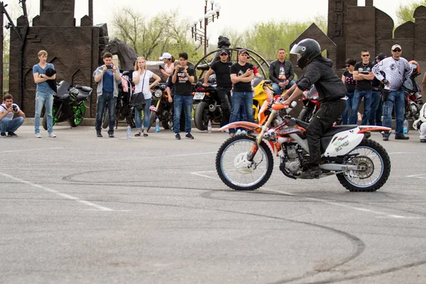 Shymkent Kazakhstan Marzo 2017 Motocicletas Apertura Temporada Motociclistas Shymkent Marzo — Foto de Stock