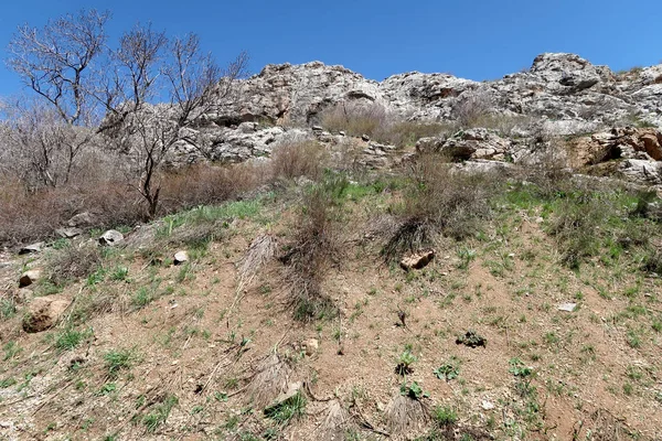 Dağlar taşlar, hills, çayırlar, bahar manzara