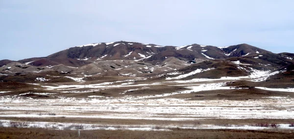 Kar Bahar Bozkır Hills — Stok fotoğraf