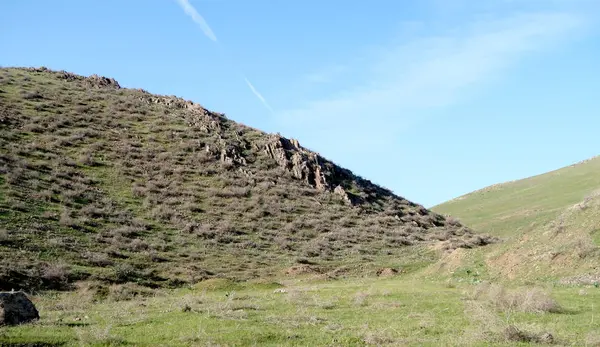 Vue Panoramique Sur Les Collines Verdoyantes Steppe — Photo