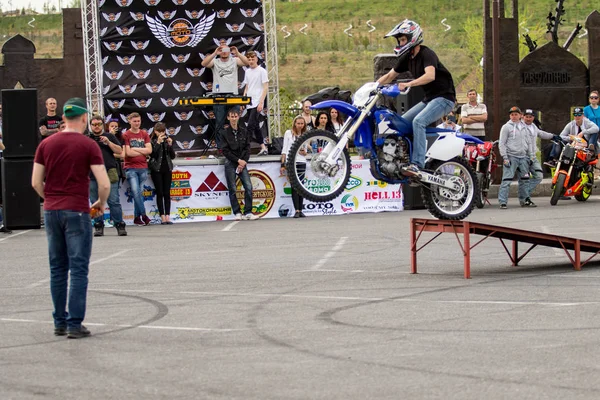 Shymkent Kazakhstan Março 2017 Motocicletas Abertura Temporada Motociclistas Shymkent Março — Fotografia de Stock