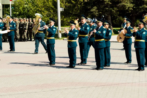 Petropavlovsk Mei 2016 Feestdag Verdediger Van Het Vaderland Dag Gevierd — Stockfoto