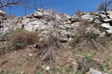 Dağlar taşlar, hills, çayırlar, bahar manzara