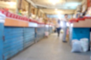 Arka plan bulanık süpermarket mağaza