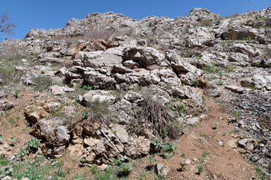 Dağlar taşlar, hills, çayırlar, bahar manzara