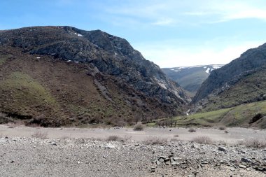 Dağlar taşlar, hills, çayırlar, bahar manzara