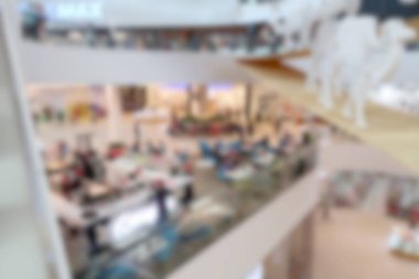 Arka plan bulanık alışveriş merkezi