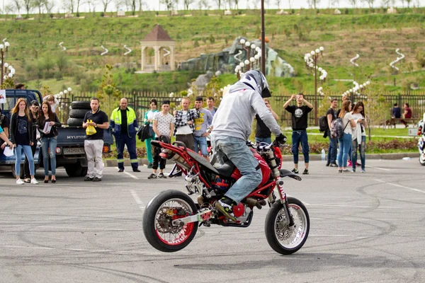 Shymkent Kazakhstan Março 2017 Motocicletas Abertura Temporada Motociclistas Shymkent Março — Fotografia de Stock