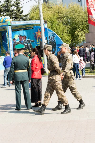 Petropavlovsk Mei 2016 Feestdag Verdediger Van Het Vaderland Dag Gevierd — Stockfoto