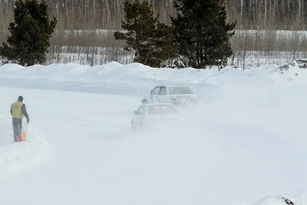加罗巴甫洛夫斯克 2016年3月6日 乌拉尔杯 西伯利亚和哈萨克斯坦共和国冬季赛道比赛 2016年 北哈萨克斯坦的 Racetrack B派驻 B什库尔 — 图库照片