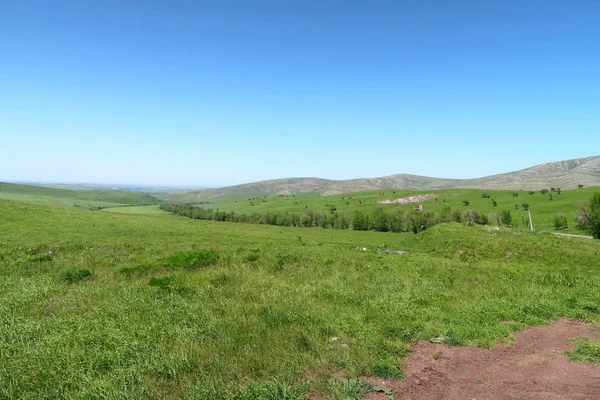 Gröna Kullar Våren Hills — Stockfoto