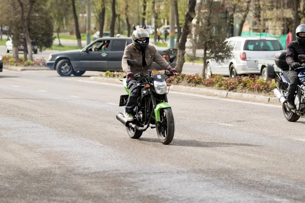 Shymkent Kazakhstan March 2017 Motorcycles Opening Biker Season Shymkent March — Stock Photo, Image