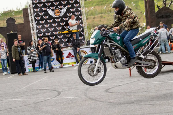 Shymkent Kazakstan Mars 2017 Motorcyklar Vid Öppnandet Säsongen Biker Shymkent — Stockfoto