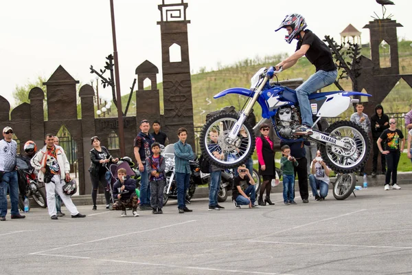 Shymkent Kazakhstan Marzo 2017 Motocicletas Apertura Temporada Motociclistas Shymkent Marzo — Foto de Stock