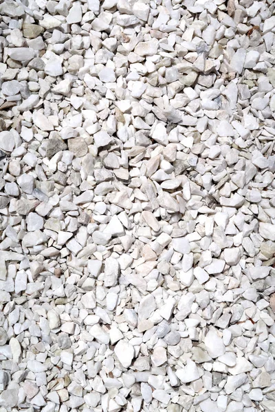 Gravel White Stone Background — Stock Photo, Image