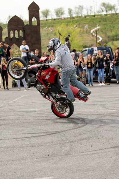 Shymkent Kazachstán Března 2017 Motocykly Zahájení Motorkářské Sezóny Shymkent Březen — Stock fotografie