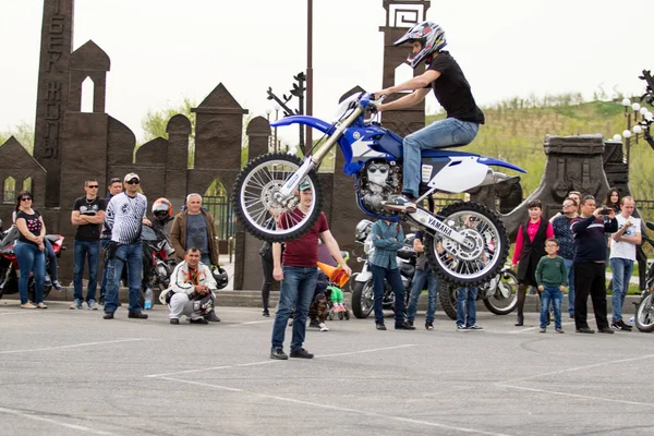 Shymkent Kazakhstan Março 2017 Motocicletas Abertura Temporada Motociclistas Shymkent Março — Fotografia de Stock