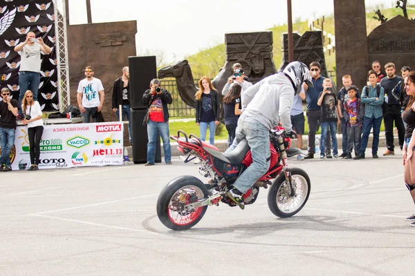 Shymkent Kazahsztán 2017 Március Motorkerékpárok Megnyitón Motoros Szezon Shymkent 2017 — Stock Fotó