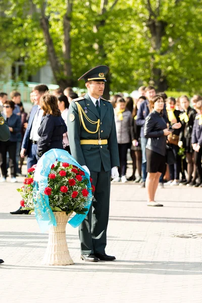 Petropavlovsk Mai 2016 Feiertag Verteidiger Des Vaterlandes Der Mai Kasachstan — Stockfoto