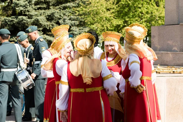 Petropavlovsk Mai 2016 Feiertag Verteidiger Des Vaterlandes Der Mai Kasachstan — Stockfoto