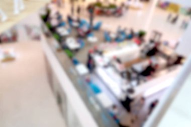 Arka plan bulanık alışveriş merkezi