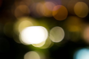 Bulanık bokeh, büyük bir şehir ışıkları