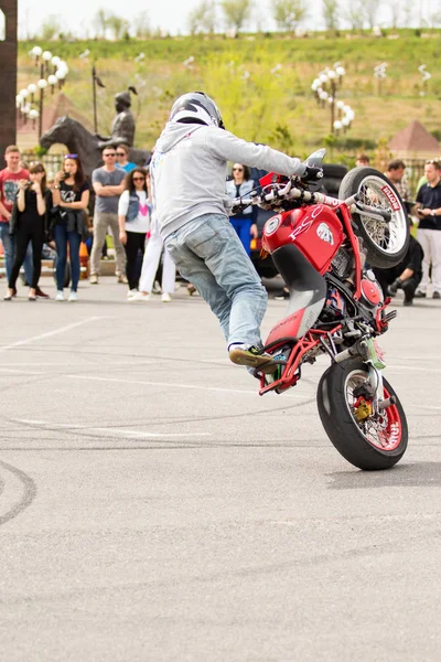 Shymkent Kazakstan Mars 2017 Motorcyklar Vid Öppnandet Säsongen Biker Shymkent — Stockfoto