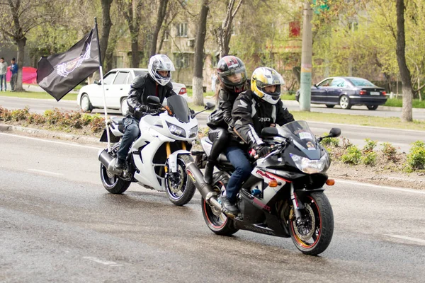 Shymkent Kazakhstan March 2017 Motorcycles Opening Biker Season Shymkent March — Stock Photo, Image