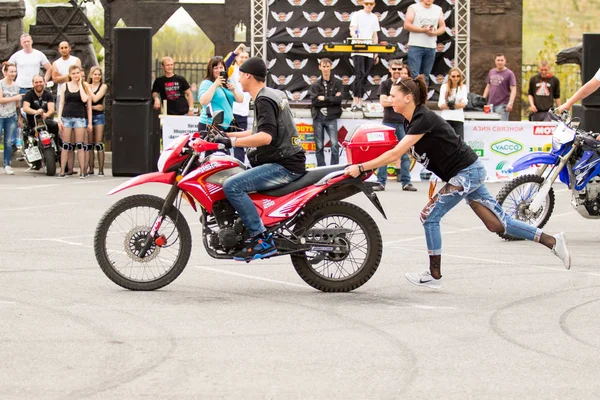 Shymkent Kazakhstan March 2017 Motorcycles Opening Biker Season Shymkent March — Stock Photo, Image