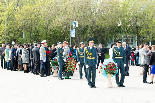 Petropavlovsk Května 2016 Státní Svátek Obránce Vlasti Den Slaví Května — Stock fotografie