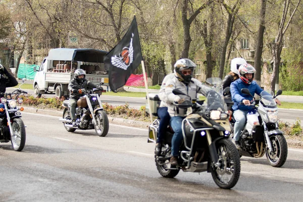 Shymkent Kazakhstan March 2017 Motorcycles Opening Biker Season Shymkent March — Stock Photo, Image