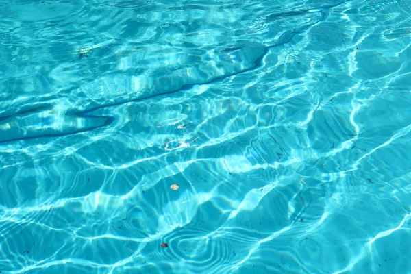 Água Azul Fundo Piscina — Fotografia de Stock