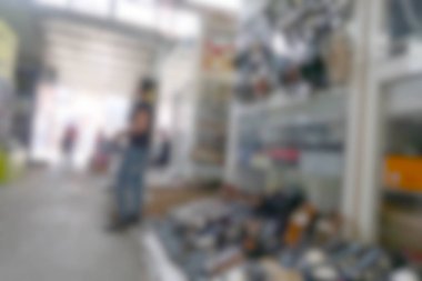 Arka plan bulanık süpermarket mağaza