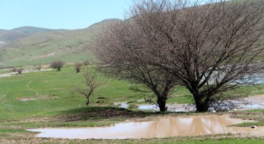 Nehir dağlarda, erken bahar