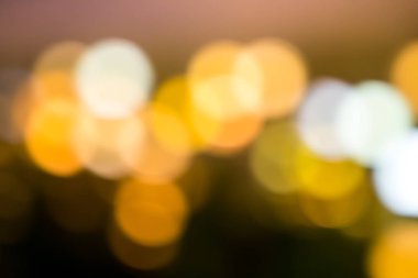 Bulanık bokeh, büyük bir şehir ışıkları