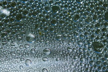 Su, arka plan bulanık damlaları