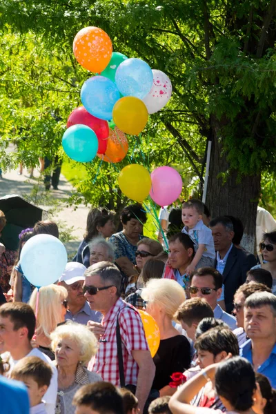 Şımkent Kazachstan Mei 2017 Onsterfelijke Regiment Volksfeesten Van Mensen Het — Stockfoto