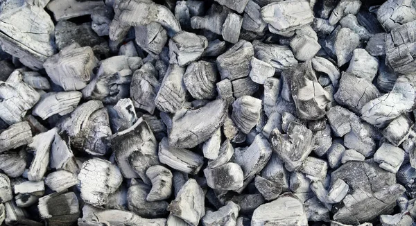 Quema Carbón Vegetal Primer Plano Fondo — Foto de Stock