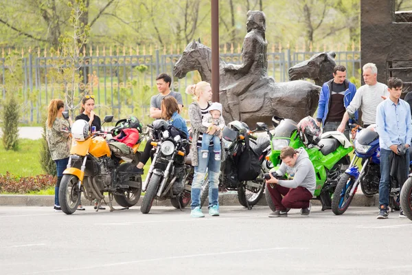 Shymkent Kazakhstan March 2017 Motorcycles Opening Biker Season Shymkent March — Stock Photo, Image